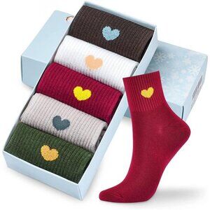 5 Pairs Women's Ankle Cotton Fun Cute Socks
